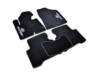 Ворсовые коврики в салон авто AVTM на для Hyundai Santa Fe Premium 12-18 Хендай Санта Фе черные