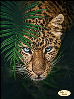 Схема для вышивки бисером Ягуар в джунглях. Цена указана без бисера