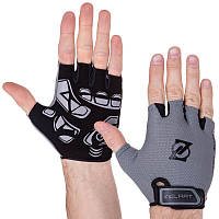 Перчатки для фітнесу та тренувань ZELART S кольор сірий