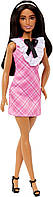Кукла Барби Модница в розовом платье в клетку Barbie Fashionistas Pink Plaid Dress 209 HJT06