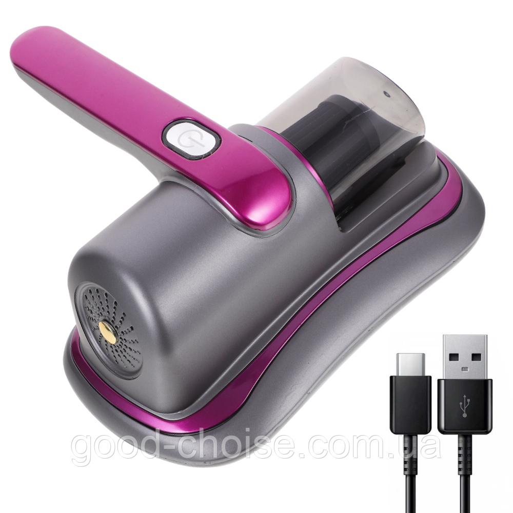 Ручний пилосос від пилових кліщів з USB, Konka 816, Фіолетовий / Бездротовий пилосос для видалення кліщів, фото 1