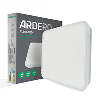 Накладной светодиодный светильник Ardero AL804ARD 48W 5000К 4080Лм 300х300х40 мм квадрат декор