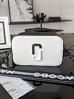 Женская сумочка Marc Jacobs люкс качество белый+матово-белый, вставка черная