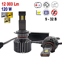 Світлодіодна LED лампа H11 X10С 3-х кольорові 12000 Лм, 120 Вт, Canbus обманка, 2шт