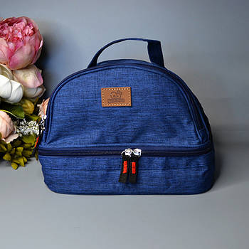 Косметичка дорожня тканинна 22*18 см на блискавці в різних кольорах Luna