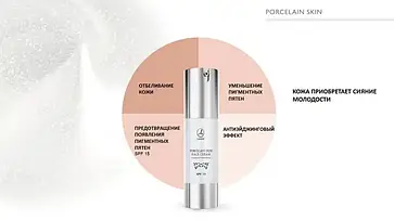 Крем для обличчя відбілюючий PORCELAIN SKIN SPF 15 Airless 50 мл, фото 3