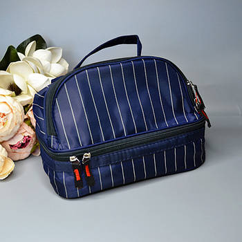 Косметичка дорожня тканинна 22*18 см на блискавці в різних кольорах Luna