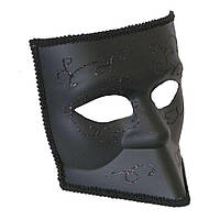 Венецианская маска карнавальная женская Баута черная
