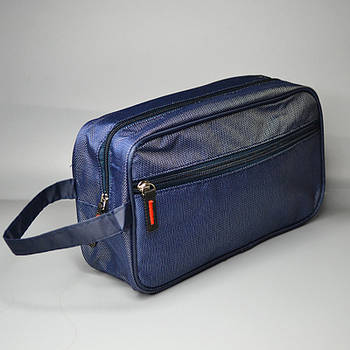 Косметичка дорожня тканинна 25*14 см на блискавці з кишенею в різних кольорах Luna