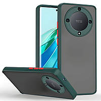 Протиударний чохол бампер для Honor Magic6 Lite 5g зелений матовий