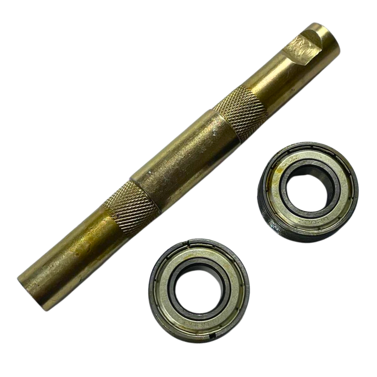 Каретка 140 мм ХВЗ промпідшипник 6202Z з різьбою круглий вал