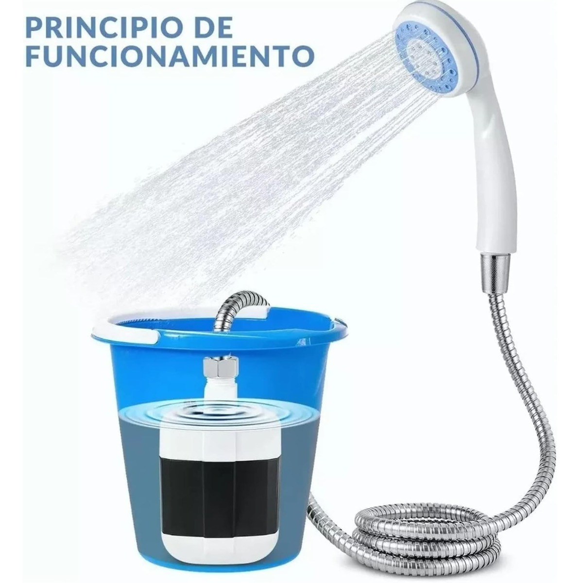 Душ портативный Portable Outdoor Shower с аккумулятором и USB зарядкой ...