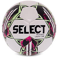 Мяч для футзала SELECT FUTSAL LIGHT DB V22 Z-LIGHT-WG №4 белый-зеленый