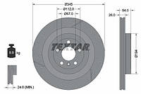 Диск тормозной задний Mercedes GL-class (X166)/GLE (W166) (345x26) PRO+