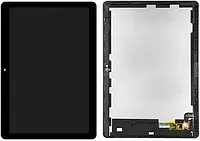 Дисплей для Huawei MediaPad T3 10 модуль в сборе (экран и сенсор) с рамкой, Черный