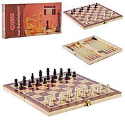 Іграшка шахи дерев. S2416 (90шт) 3 в 1, у коробці 24 * 12,5 * 3см