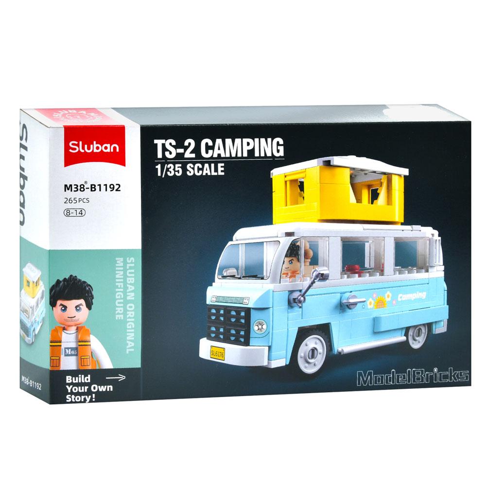 Конструктор SLUBAN M38-B1192 авто серія, автобус/будинок на колесах, 1:35, фігурка, 265дет