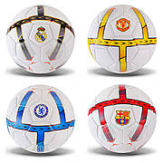 М'яч футбольний  арт. FB24507 (60шт) №5, PU, 350 грам, MIX 4 кольори, сітка+голка