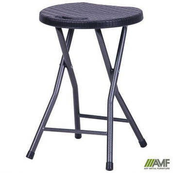 Табурет складаний Сеат пластик Rattan Black