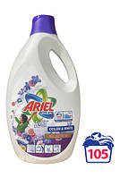 Гель концентрат для прання Ariel Color + White 3D Active of Lenor Fresh 5,7 л 105 прань Аріель дотик свіжості