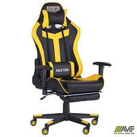 Кресло VR Racer Dexter Rumble черный/желтый