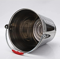 Ведро из нержавейки пищевой на 12 литров / нержавеющее ведро 12 л. ведро из нержавеющей стали