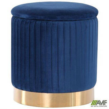 Пуф Little Monte Blue / Golden Chrom