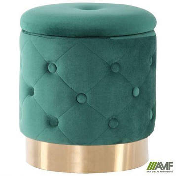 Пуф Little Janett Green / Golden Chrom