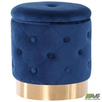 Пуф Little Janett Blue / Golden Chrom