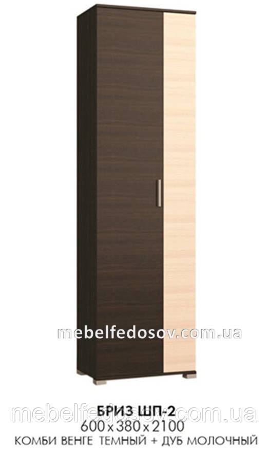 Шафа платтяна Бриз ШП-2 (Еверест) 600х380х2100мм, фото 1