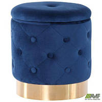 Пуф Little Janett Blue / Golden Chrom PER