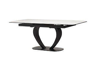 Керамічний стіл TML-815 білий мармур + чорний, фото 3