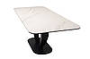 Керамічний стіл TML-815 білий мармур + чорний, фото 2