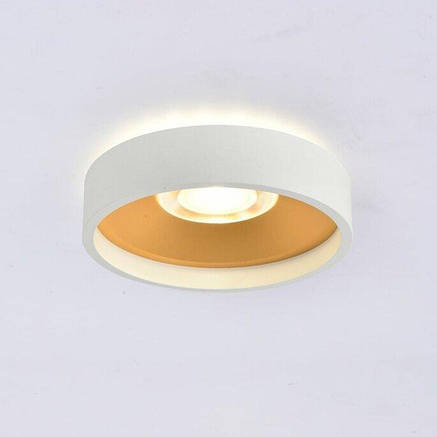 Світильник стельовий LED накладний 7W+4W LED підсвічування біло-золотистого кольору 3000K Sirius RT407 WT+GD, фото 2