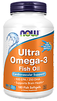 Now foods ultra omega-3 500 epa/250 dha 180 fish softgels, now ультра омега-3 180 рыбных капсул