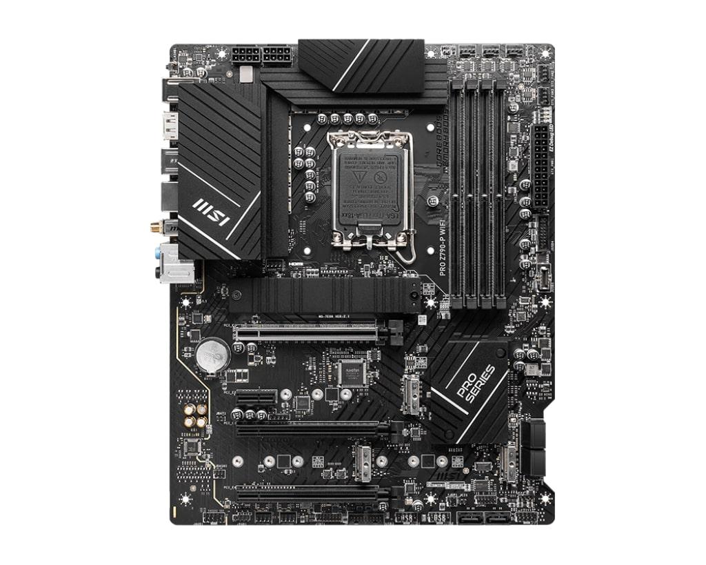 MSI Материнcька плата PRO Z790-P WIFI DDR5 s1700 Z790 4xDDR5 M.2 HDMI DP Wi-Fi BT ATX