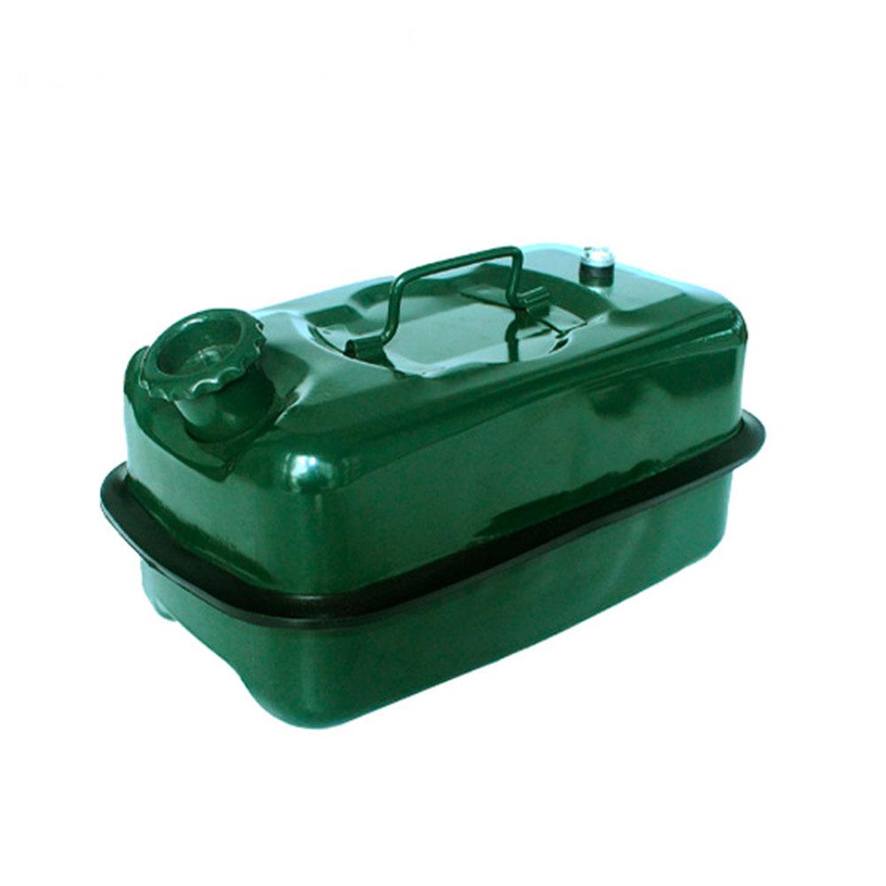 Каністра Merlion YT-HS-FX-5L, металева з клапаном, 5 л, 310х180х165 мм, Green, фото 1