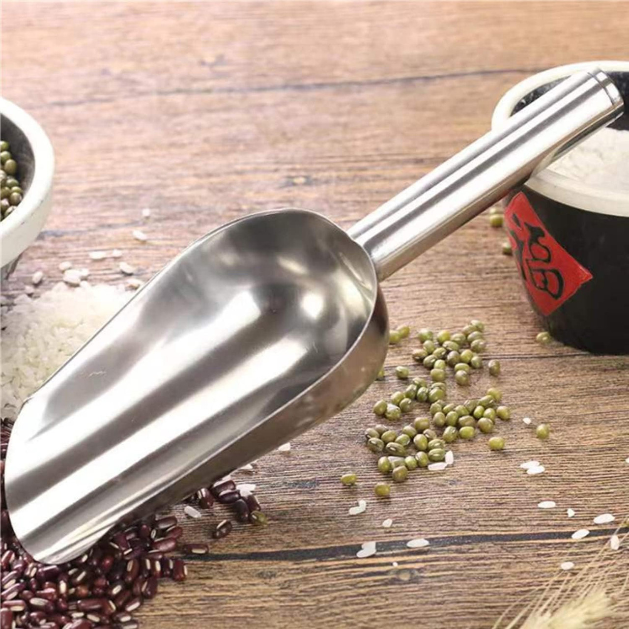 Совок алюмінієвий для цукру, спецій та сипучих продуктів 21.5 см