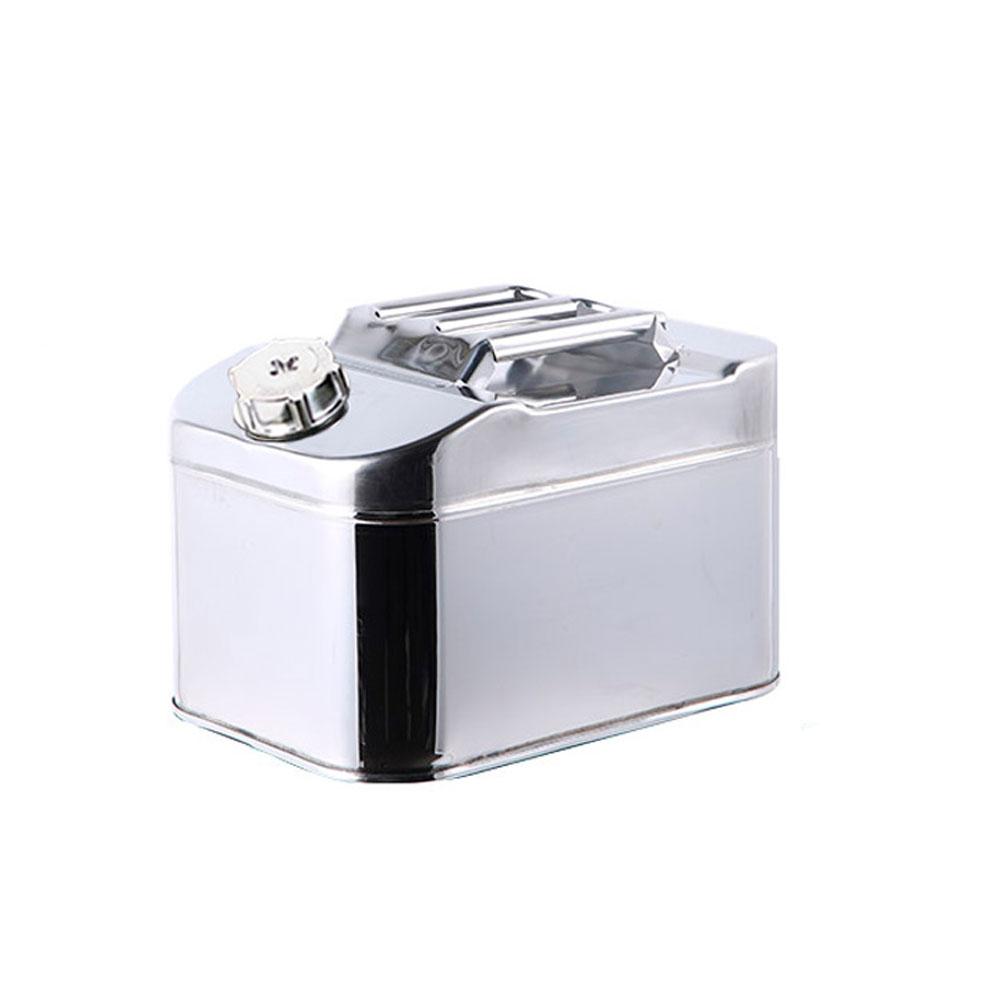 Каністра Merlion ML201-15L, горизонтальна з неіржавкої сталі + гнучка лійка, 15 л, 370х260х250 мм, 2.05 кг,, фото 1