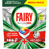 Таблетки для посудомоечных машин Fairy Platinum All All One Lemon 60 шт. (8001090952158)