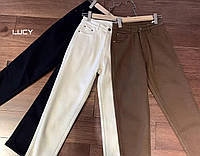 Джинси жіночі джинс бенгалін на флісі, розміри 42-46 (3 кв) "LUCY" купити недорого від прямого постачальника