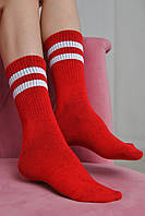 Носки женские высокие красного цвета размер 36-40 170038T Бесплатная доставка