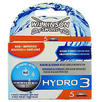 Змінні касети Wilkinson Hydro3, на 3 леза (5шт.)