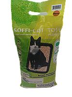 Наполнитель для кошачьего туалета соевый 3 кг (7 л) Soffi-Cat Tofu Персик