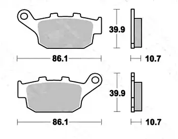 Гальмівні колодки скутерні TRW MOTO MCB585SRM