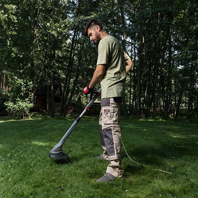 Тример електричний, регулювання довжини штанги Тример електричний, регулювання довжини штанги INTERTOOL DT-2253