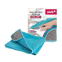 Салфетка из микрофибры York Power Scrub 026270 35*35 см голубая