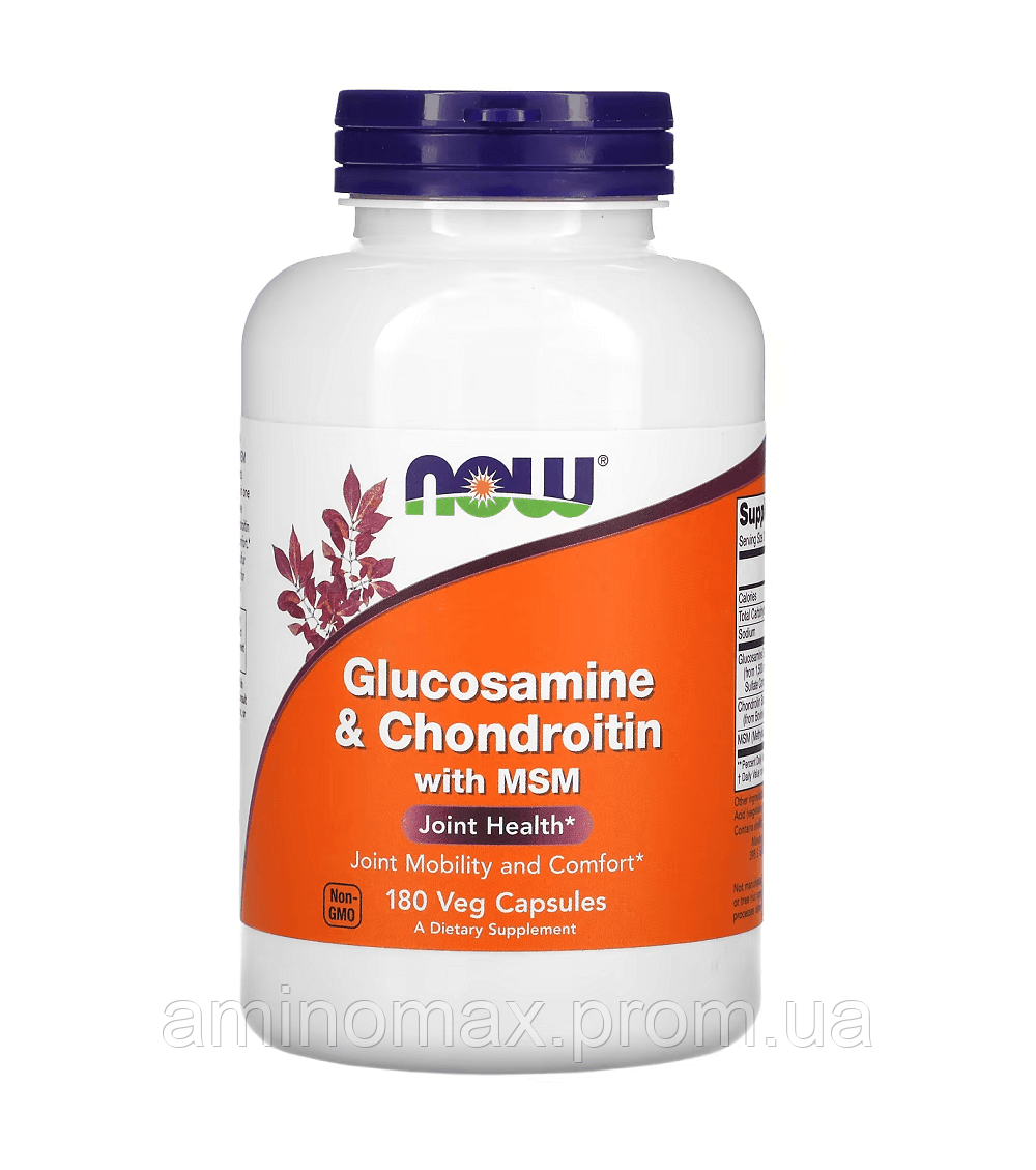 Glucosamine Chondroitin MSM, NOW Foods, 180 капсул