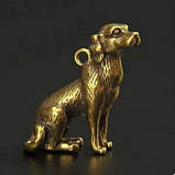 Фігурка Собака з бронзи мініатюра, фото 2
