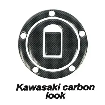 Наклейка на кришку бензобака Kawasaki Carbon PROGRIP PG 5030 CA KAW